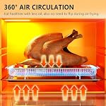 Air Fryer Basket, OPENICE 2 Set Air Fryer Basket and Tray for Oven, Stainless Steel Oven Crisper Tray and Pan for Crisping Fried, Chicken, Bacon - Large & Small