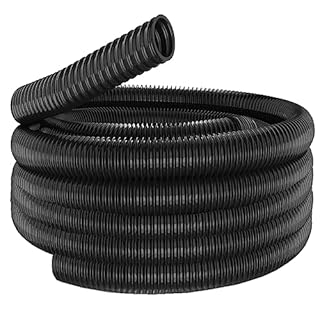 SPARES2GO Universal Hose Pipe Compatible with Charnwood Flexible Wood Dust & Chip Extractor Fox Sip (38mm, 5M)