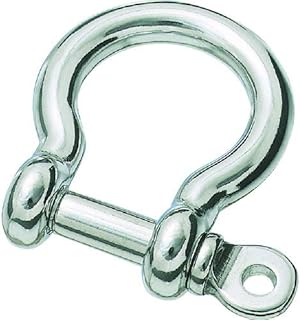 TRUSCO Otafuku Shackle, Stainless Steel, D Size 0.2 inches (6 mm) (1 pc = 1 Bag), TOS-6 x 20 Pieces (Case Sale)