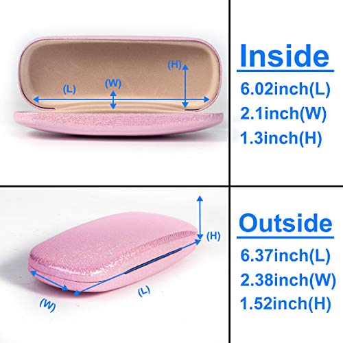 Image of RayLove Unisex Hard Shell Eyeglasses Cases, Protective Case For Glasses