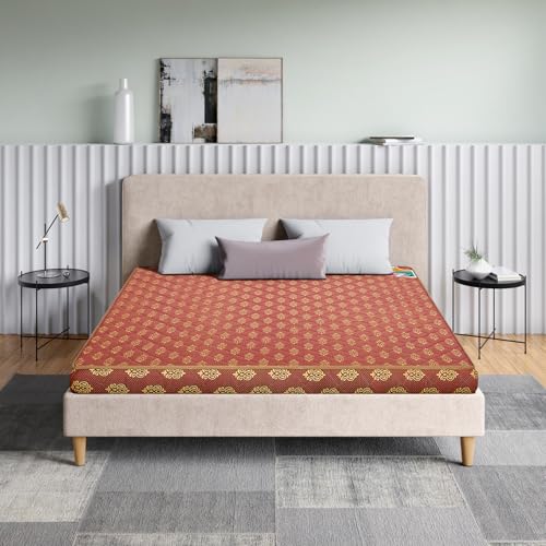 Image of Godrej Interio Mattress Vurv Double Bed Foam Mattress (72x48x4) for Living Room, 1-Year Warranty, PU Foam