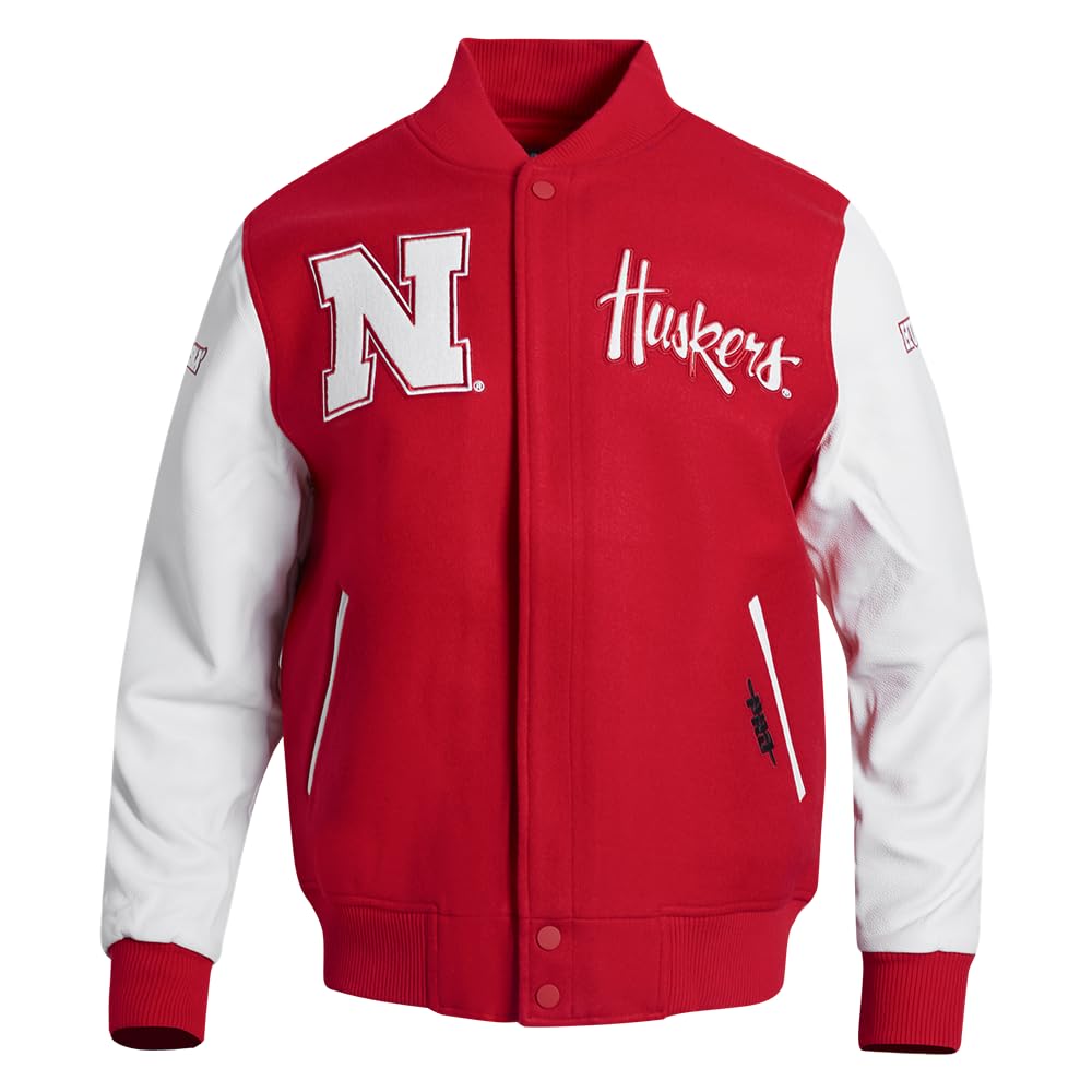 Pro Standard Mens College Classic Chenille Wool Varsity Jacket