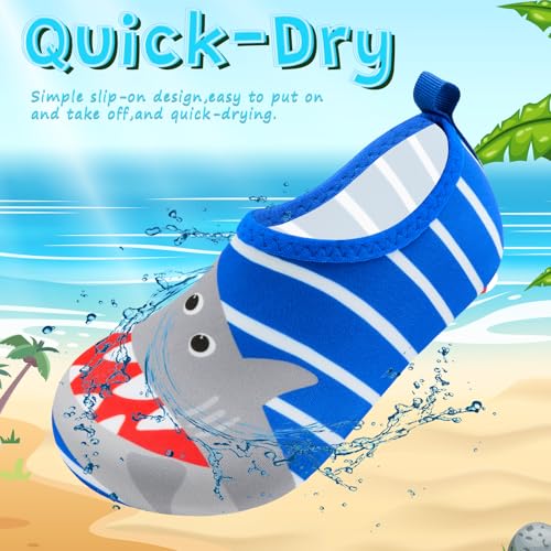 Image of VIFUUR Kids Water Shoes Girls Boys Quick Dry Aqua Socks for Beach Swim Outdoor Sports