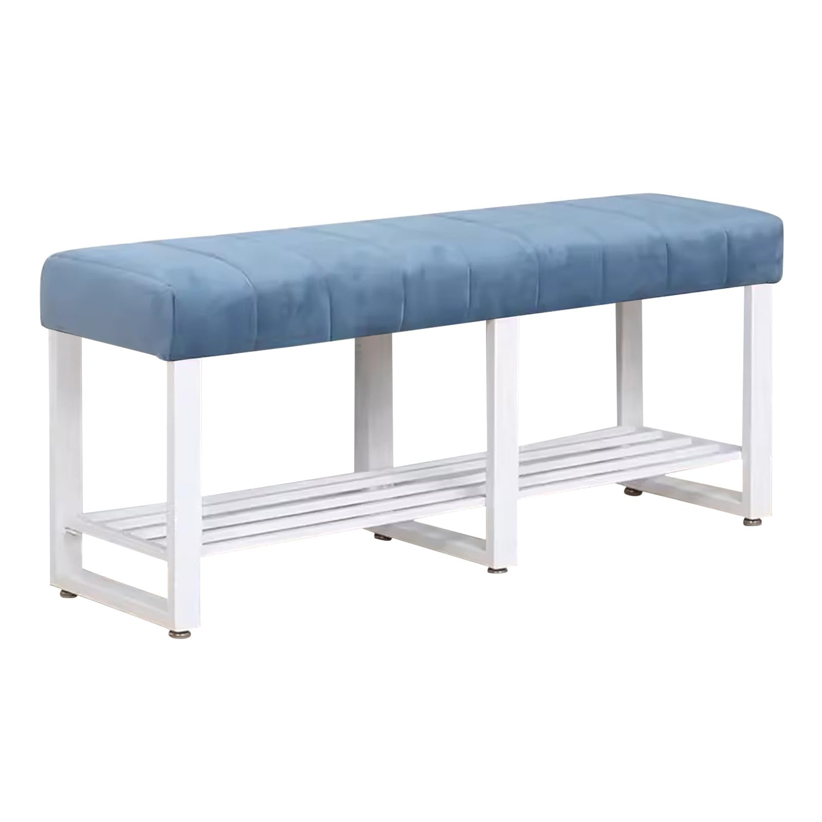 Pouf de lit chic en velours capitonné et métal, l'excellence du design