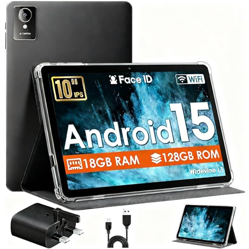 MENTUME �^�u���b�g 10�C���` Android 15�^�u���b�g �I�N�^�R�A�v���Z�b�T���� 18GB RAM 128GB ROM 1TB �g�� 1280x800 HD �^�b�`�X�N���[���AGPS 5G/2.4G WiFi�A5MP+8MP�f���A���J�����A