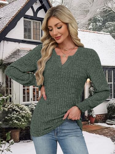 Lylinan Womens Sweater V Neck Long Sleeve Pullover Tops Fall Fashion Casual Clothes S-XXL4
