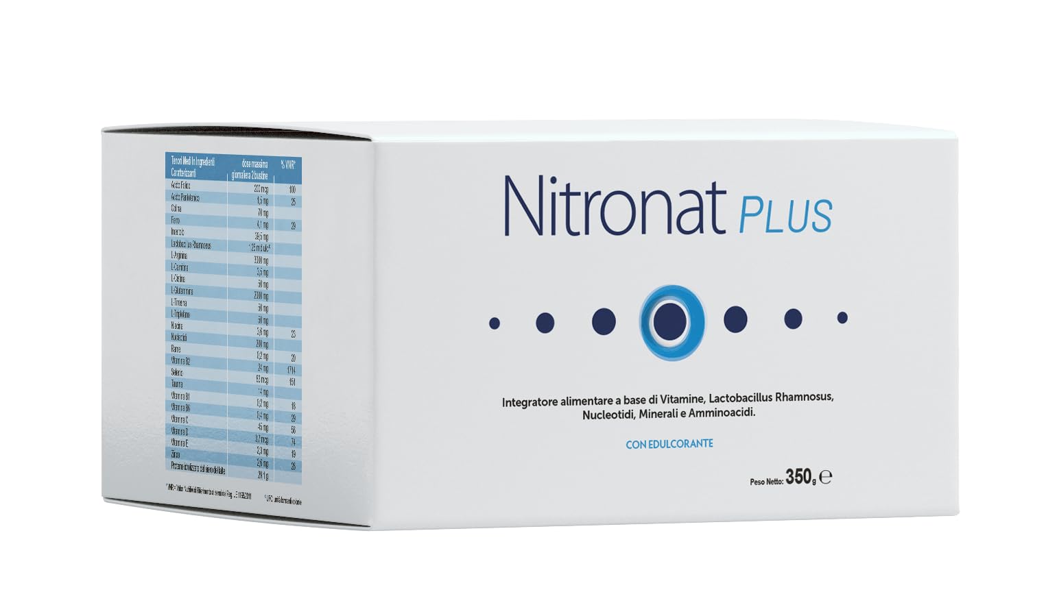 Nitronat Plus 14 Bustine - Integratore per Sistema Immunitario, Energia e Recupero – Con Vitamine, Aminoacidi, Probiotico Lactobacillus, Proteine - (Vaniglia)