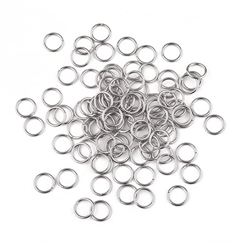 Dadifen 400Pcs 304 Stainless Steel Jump Rings For Jewelry Making Silver Open Jump Rings 21Gauge 1X8Mm Boxed Jewelry Making Findings O Ring For Earrings Necklace Connectors #TOP1