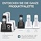 ALCATEL F530 Voice Trio - Schnurloses Festnetztelefon DECT mit Anrufbeantworter - Großes beleuchtetes Display - Lautsprecher - Anrufblockierungsfunktion - 2 Direktwahltasten - 3 Mobilteile - Schwarz
