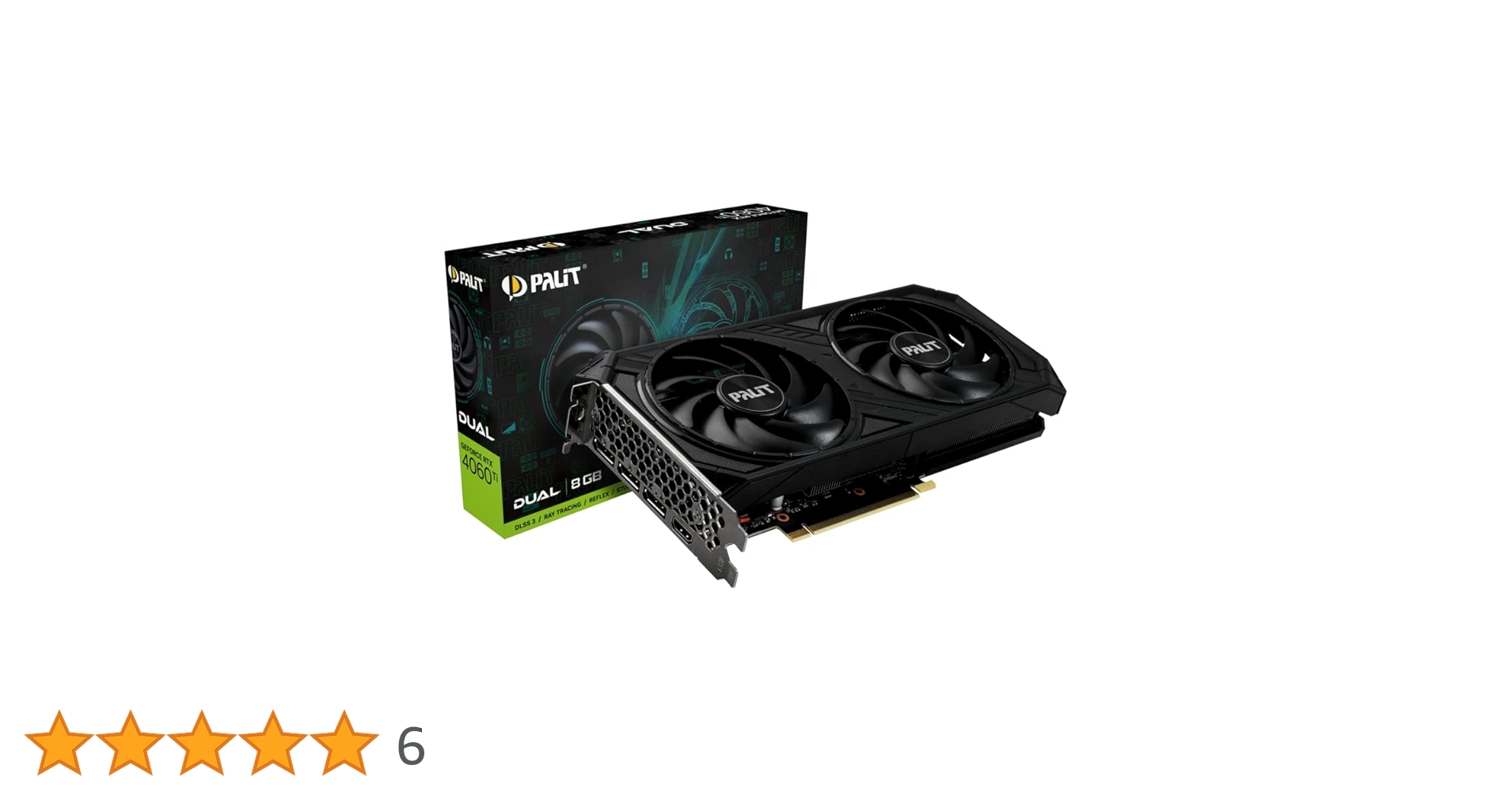 Palit Nvidia GeForce RTX 4060 Ti Dual 8GB Graphics Card, RGB