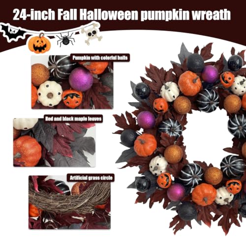 Front Door Halloween Wreath DROPS TO - image 4