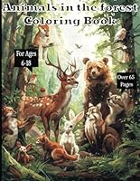 Animals in the forest coloring book B0D8KSJK8S Book Cover