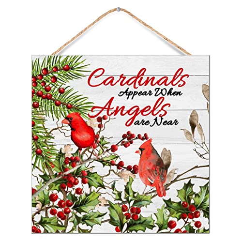 Décoration murale commémorative cardinal : plaque en bois de deuil haut de gamme