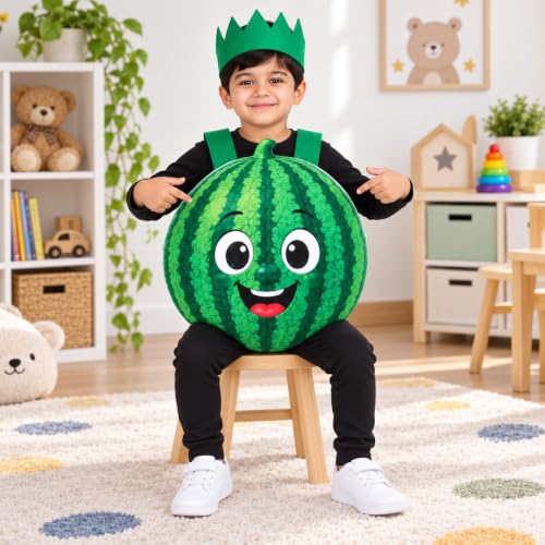 Image of Raj Costume Kids Fruit & Vegetable Fancy Dress Costume | Soft Felt Fruit and Vegetable Cutout Costume for Boys & Girls | School Annual Function
