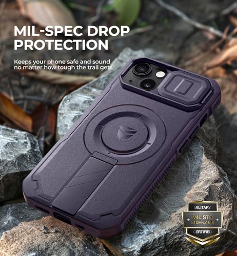 Coque iPhone 13/14 magnétique protège-caméra coulissant antichoc robuste - 6