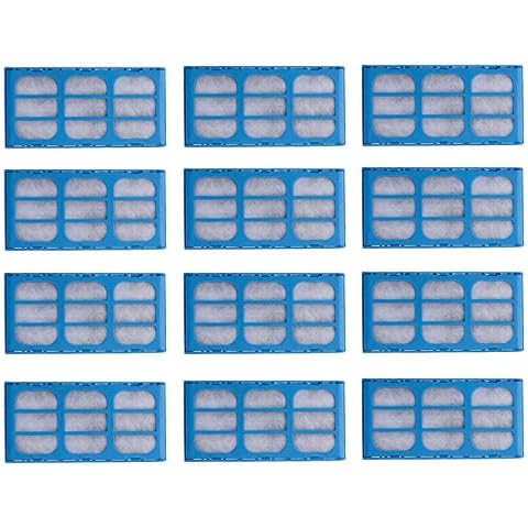 Rediboom 12 Pack Replacement Filter Cartridges Compatible with Cat and Dog Pet Fountains Water Purification Filter Cover