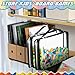 Sanwuta 12 pcs Clear PVC Toy Storage Bags with Zipper Waterproof Toy Bags Puzzles Organizing Bags for Books Board Games Building Blocks Toiletry