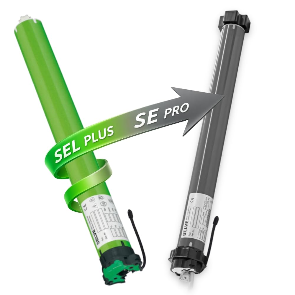 SELVE SEL Plus-RC, Funkmotor, inkl. Funksender, Adapter, Lager und 2,5 m Kabel, Leistung/Wellengröße:2/20 - für Achtkant-Welle SW 60