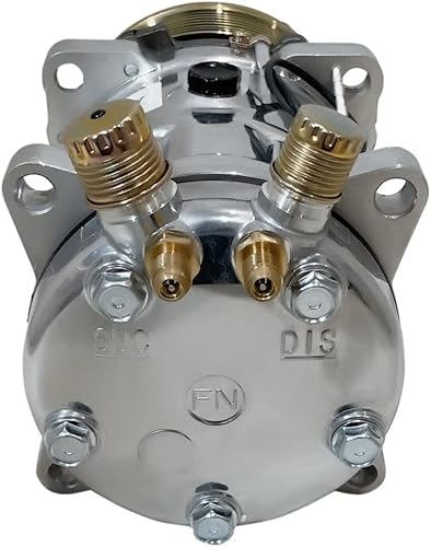 Miniatura 3 de FUpatayM Universal Chrome AC Compressor E08S-N Replaces Style 508 8 PK