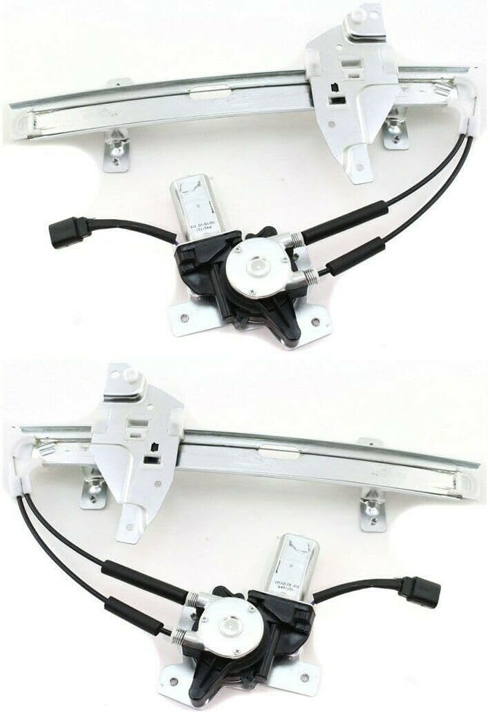 2pcs Car Window Regulators Rear Side Power with Motor for Pontiac for Grand Prix 3.1L/3.8L 1997-2003 741837 GM1551102