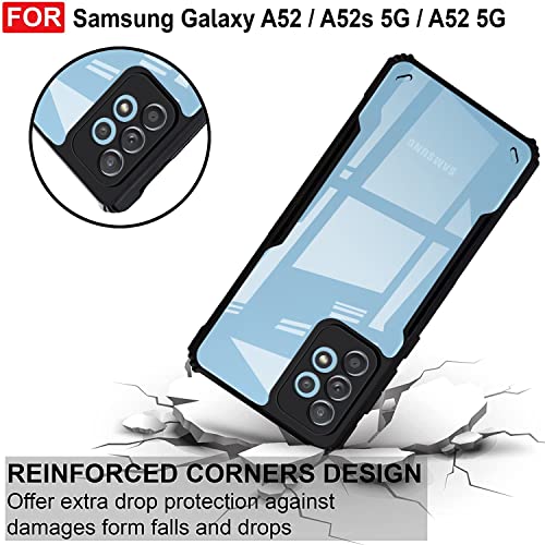 Image of Zapcase Back Case Cover for Samsung A52 5G / Samsung A52s 5G / Samsung A52 | Compatible for Samsung A52 5G / Samsung A52s 5G / Samsung A52 Back Case Cover | (TPU + PC | Matte Black)