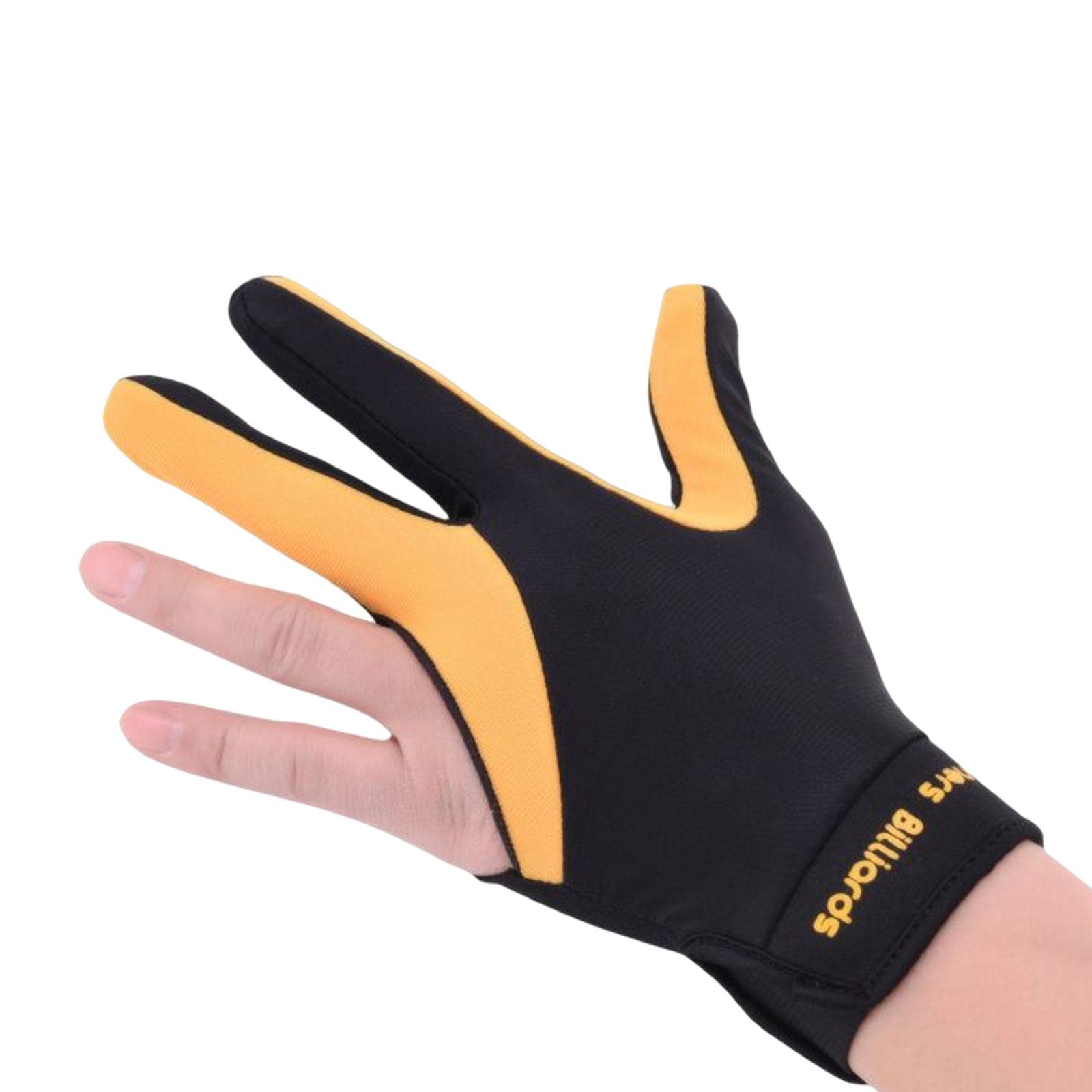 blloocod Guante de Billar para Mano de Puente Izquierdo - Ajuste Elástico con Pulsera Ajustable - Secado Rápido para Aficionados y Profesionales — view 2