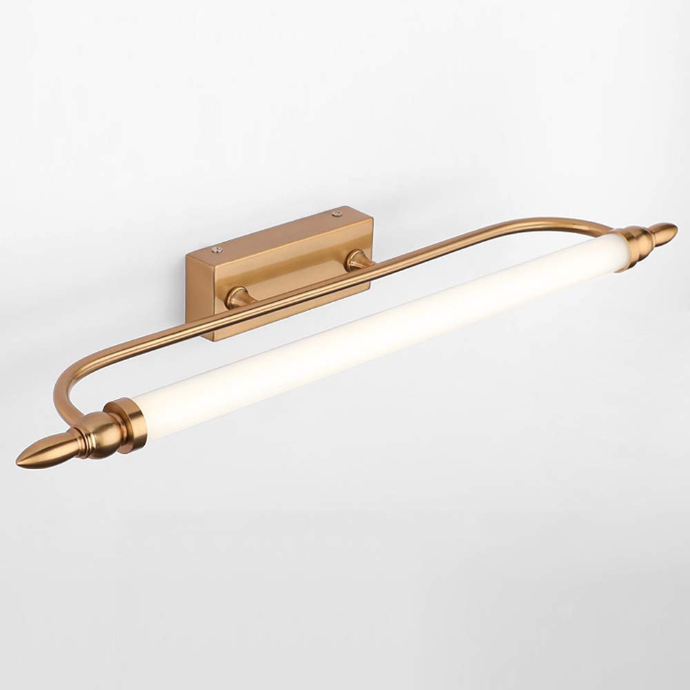 Éclairage avant miroir LED, lampes miroir bain, lumières miroir courtoisie vintage, applique murale laiton ultra lumineuse pour éclairage avant miroir salle bain, peinture murale, coiffeuse, blanc