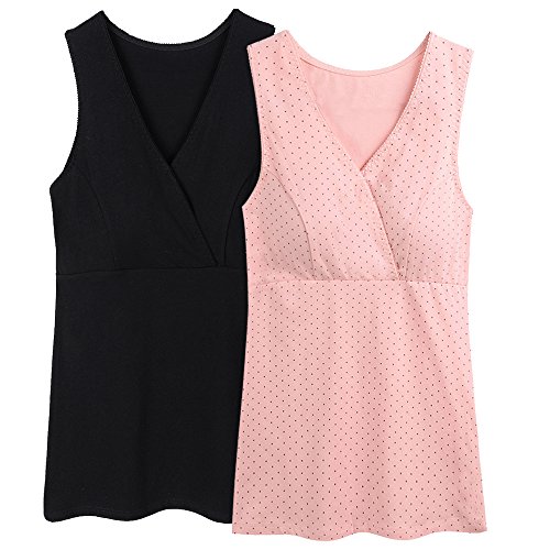ZUMIY Abbigliamento Premaman Top, maternità Vest Reggiseno al Seno Canotta Gravidanza T-Shirt del Tank