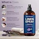 Lavender Linen Spray 8 fl oz - Refreshing Fabric Refresher & Pillow Spray for Bedding, Bed Sheets & Room - Soothing Room Mist - Nexon Botanics - Image 3