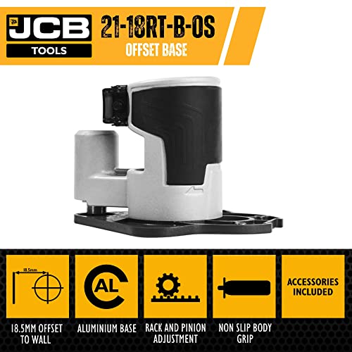 JCB Offset Router Base, Use with 18V JCB Router. Aluminium Base - Image 2