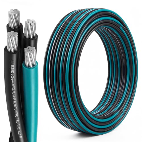 Relaxweex 50Ft 2-2-2-4 Aluminum Mobile Home Feeder Cable