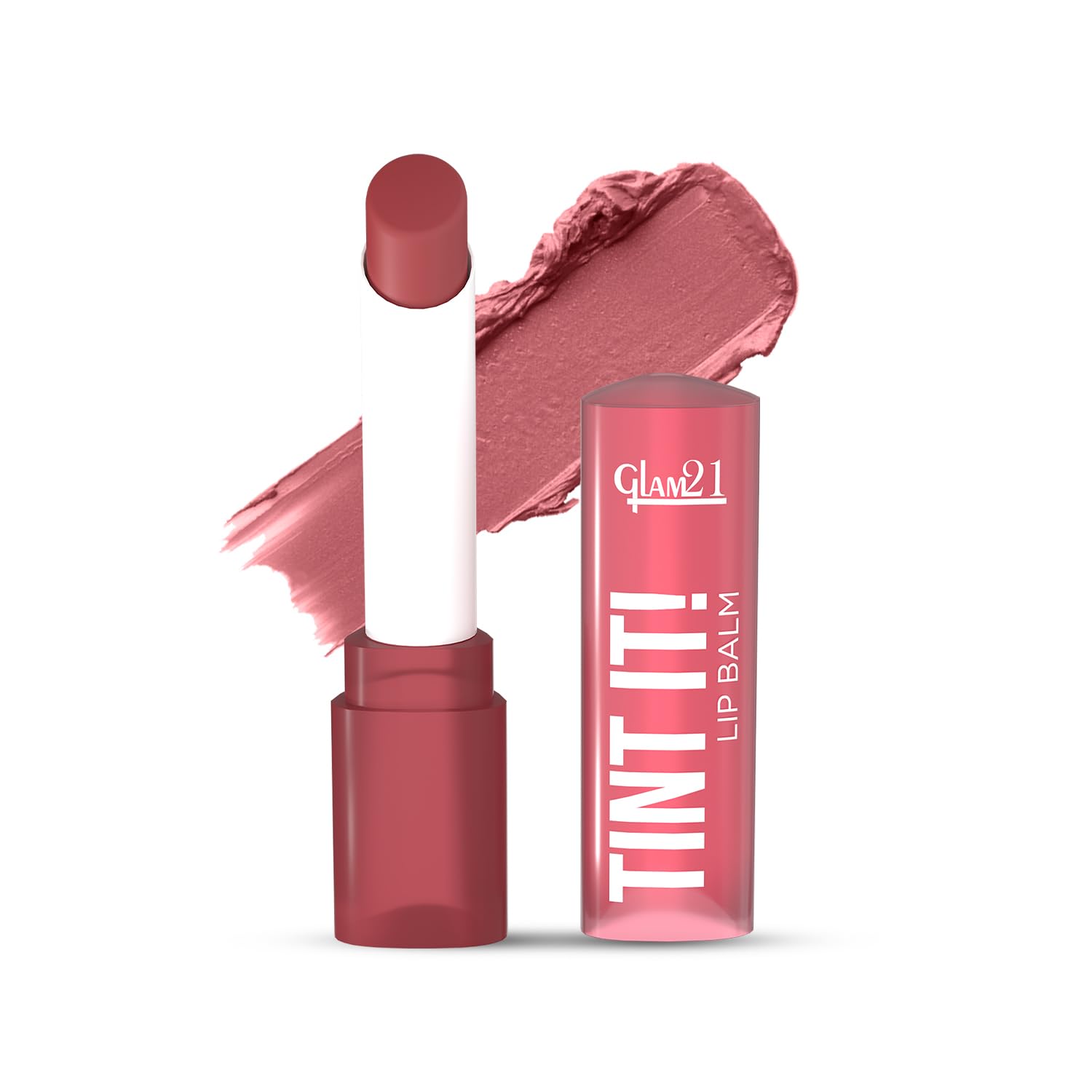 glam21 tint it! lip balm | everyday hydration & moisturized lips with vitamin-e, shea butter, avocado oil, spf15 |lip care for dry & chapped lips |dragon fruit -3.5gm