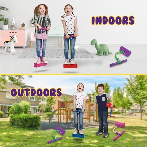 Image of New Bounce Pogo Stick for Toddlers, Foam Jumper, Ages 3+ | Foam Jumper, Age 3,4,5,6,7,8, Outdoor Jumping Toys, Birthday Gift for Toddler Girls and Boys