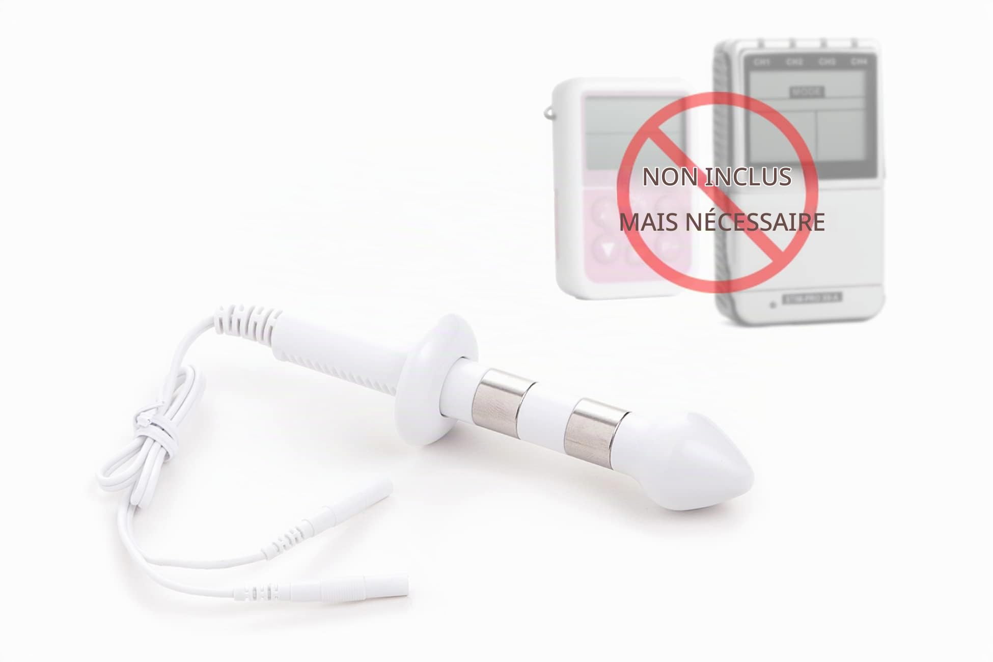 Sonde anale réglable axion STIM-PRO 13 compatible avec électrostimulateur EMS à connexion filaire de 2 mm | Rééducation du périnée homme ou femme | Plancher pelvien et incontinence