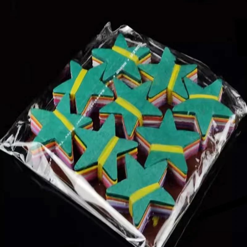 Miniatura 2 de SUMAG 1 paquete de tormenta de nieve en forma de estrella (multicolor) trucos de magia copos de nieve de papel accesorios para magos etapa calle