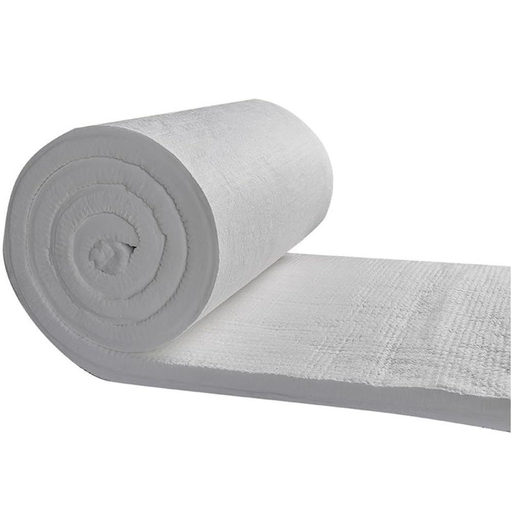 Couverture Isolante En Fibre, Haute Température (2400 °F) Tapis Ignifuge - 20 Mm D'épaisseur - Pour Déflecteur De Poêle À Bois, Cheminées Et Fours À Pizza(61x80 cm)