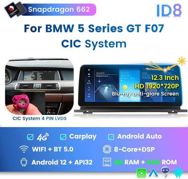 Amazon.co.jp: Generic Android13 BMW 用互換品 5,6シリーズ 取付