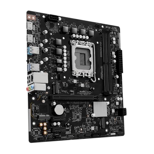 Image of ASRock B860M H2 DDR5 up to 8333+ (OC) MHz 128GB M.2 B860 LGA1851 Micro ATX Motherboard Intel Core Ultra (Series 2) BIOS Flashback SATA3 6.0 Gb /s