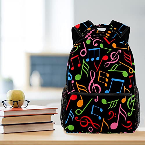 Sac à dos de voyage avec porte-bouteille multicolore pour campus et loisirs