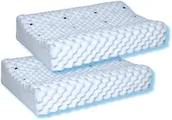 kit 2 Travesseiro Cervical Ortopédico com Infravermelho e Magnetico Conforto Anatômico Anti-Ronco SUPPREMO SONO