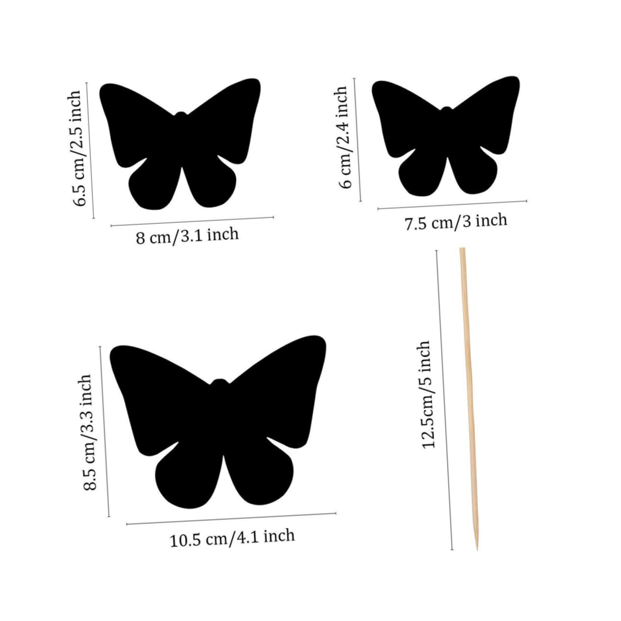 BESPORTBLE Scratch Painting Paper Art DIY Butterfly Shaped Bookmark Multi-Function Party Plaything