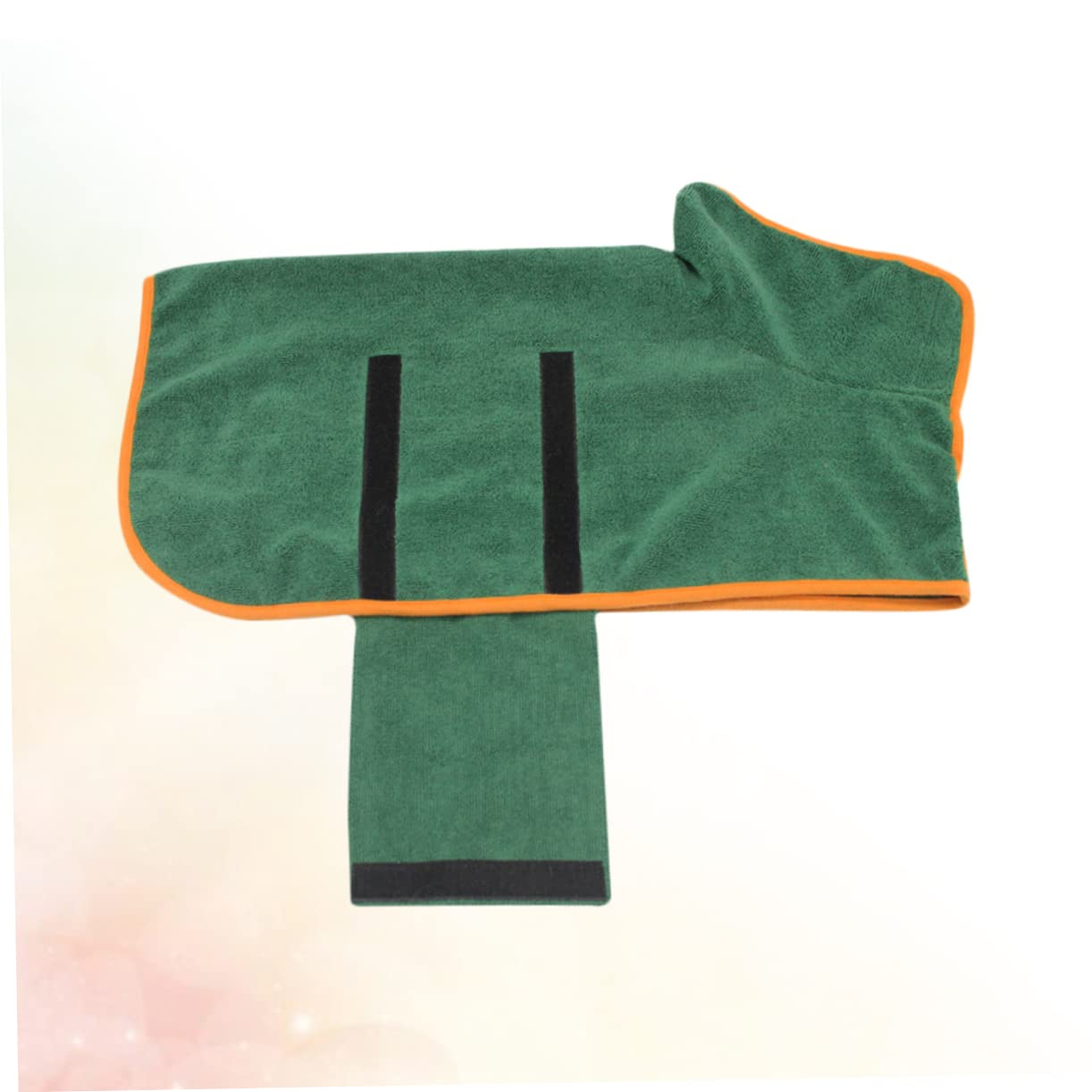 Peignoir pour Chien et Chat Absorbant Vert en Polyester Après Bain