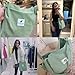 Imagen de Bikasun Tote Bag Bolsa Compra Bolsa de Pana Grande para Mujer Bolsas de Bolsas para Compras Colegio Trabajar Viajar Bolsos Shopper Tela Bolsa de Playa Tela Bolso de Hombro