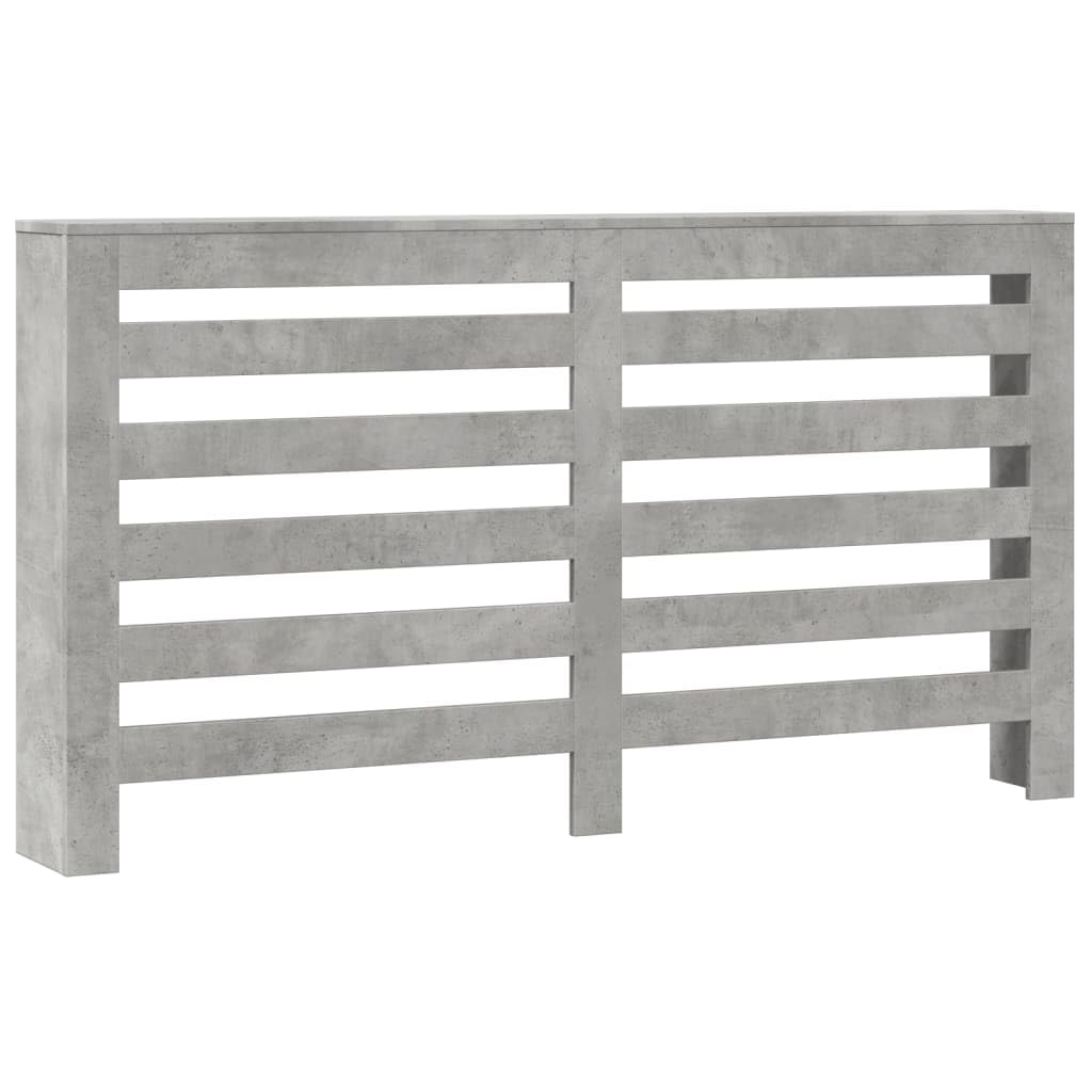vidaXL Radiator Cover Concrete Grey 149 x 20 x 82 cm Engineered Wood