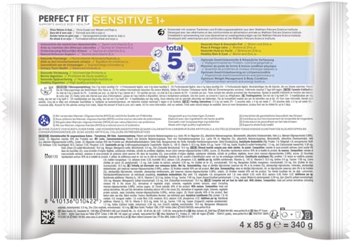 Sensitive 1+ mit Huhn und mit Lachs Katzenfutter Nassfutter (9x4x85g)