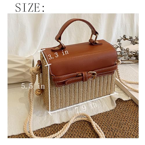 Straw Crossbody Bags for Women, Straw Purses and Beach Purse Shoulder Clutch Beach Bag Summer Purses Vacation Handbags4