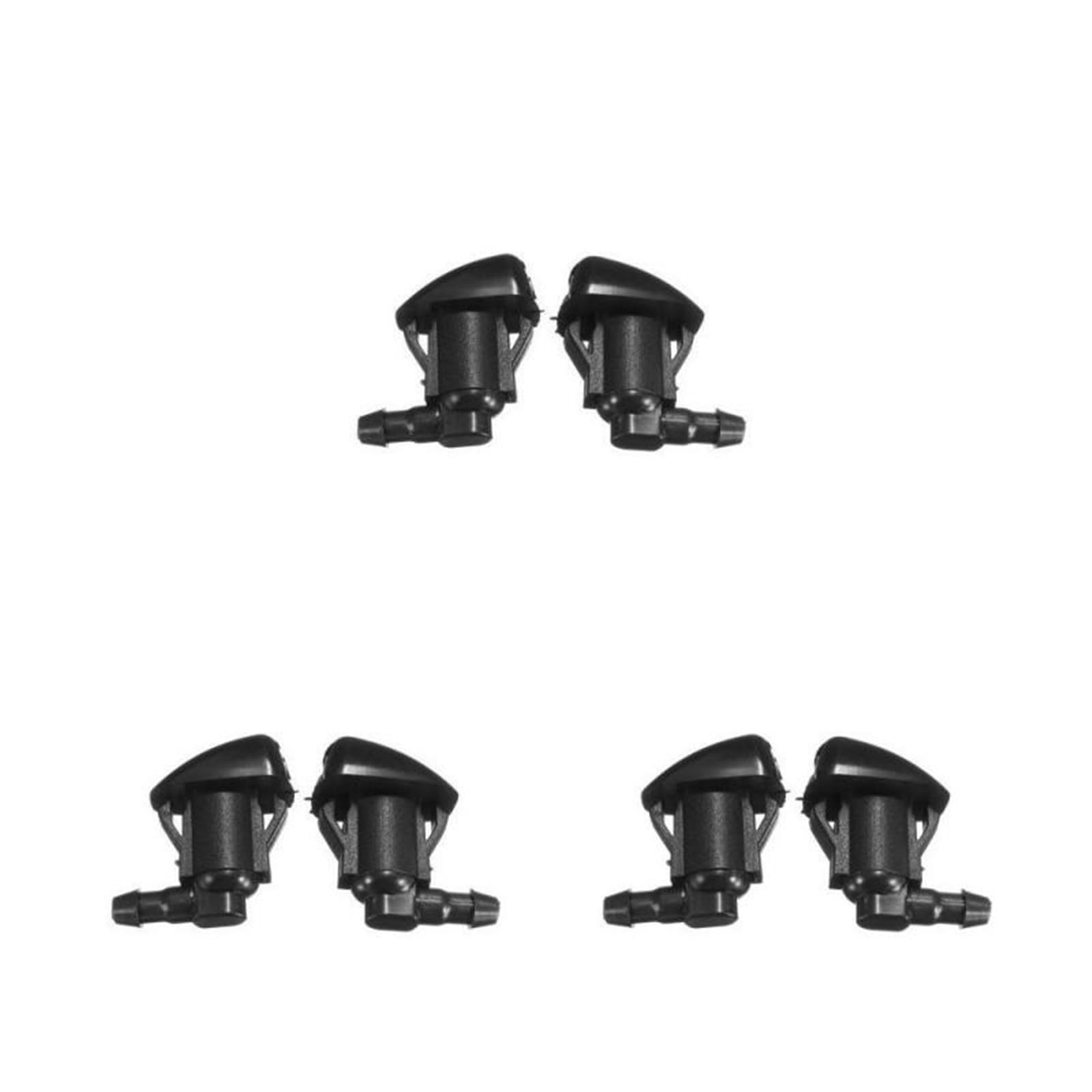 Zhlouytg 6Pcs Fit For Toyota E120 Corolla Camry Sienna Avensis T25 Car Front Windshield Water Spray Wiper Nozzle 85381-Ae020 Front Windshield Spray Nozzles Washer Jet Kit