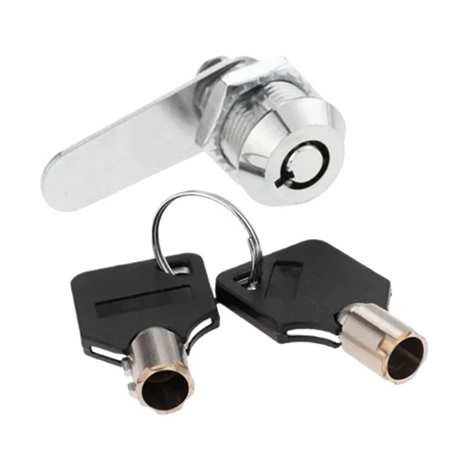 Tynxk 20Mm Cylinder Cam Lock Drawer Tubular Cam Lock 16/20/25/30Mm Security Cylinder With 2 Keys For Door Mailbox Cabinet Cupboard(20Mm)