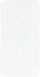 Tapete Antiderrapante para Box e Banheiro com Fixação por Ventosas 68x37cm Maior Aderência Transparente