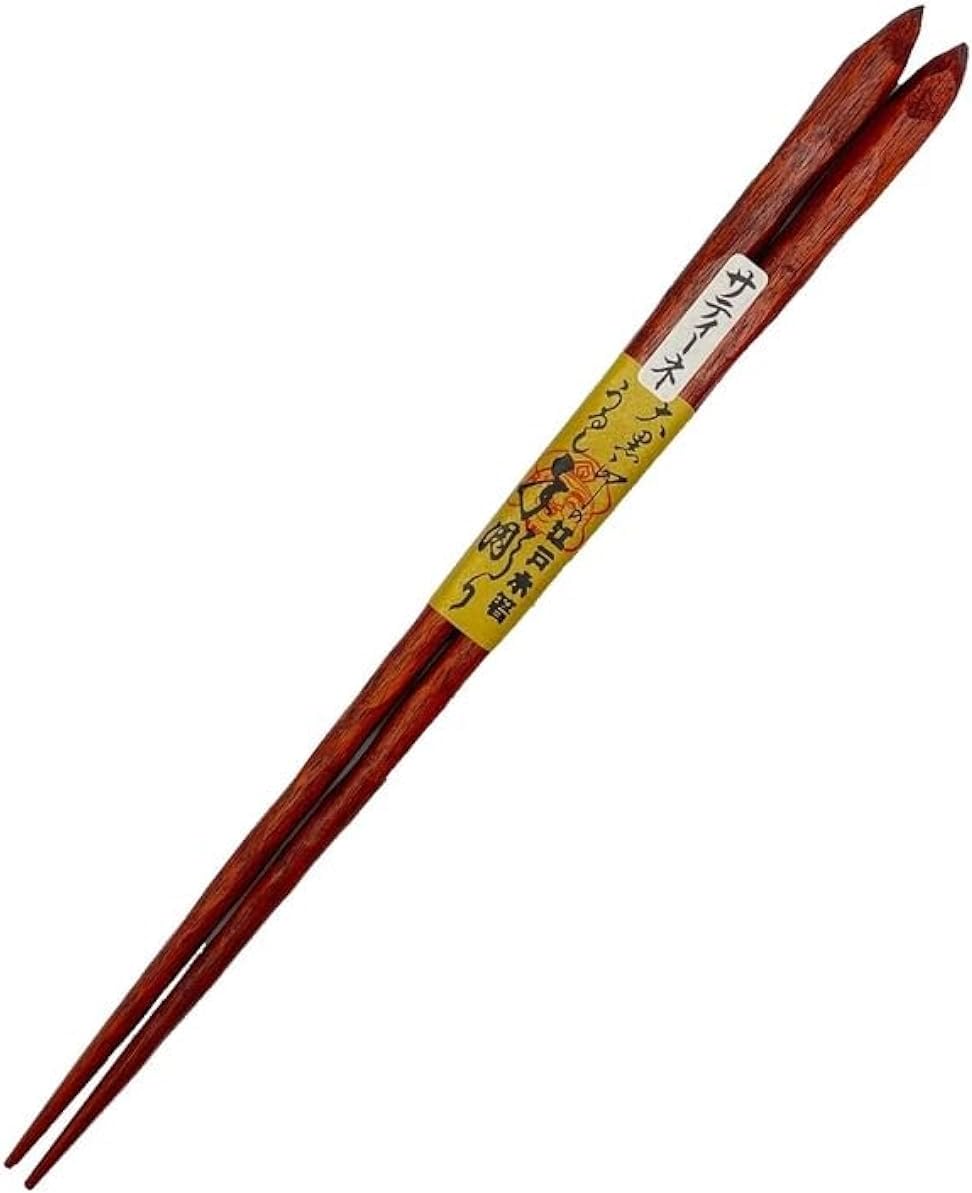 Japanese Hand-Carved Chopsticks – Macassar Ebony, Premium Durable, Reusable, 1 Pair, Made in Japan, 23.5cm, 9.25in